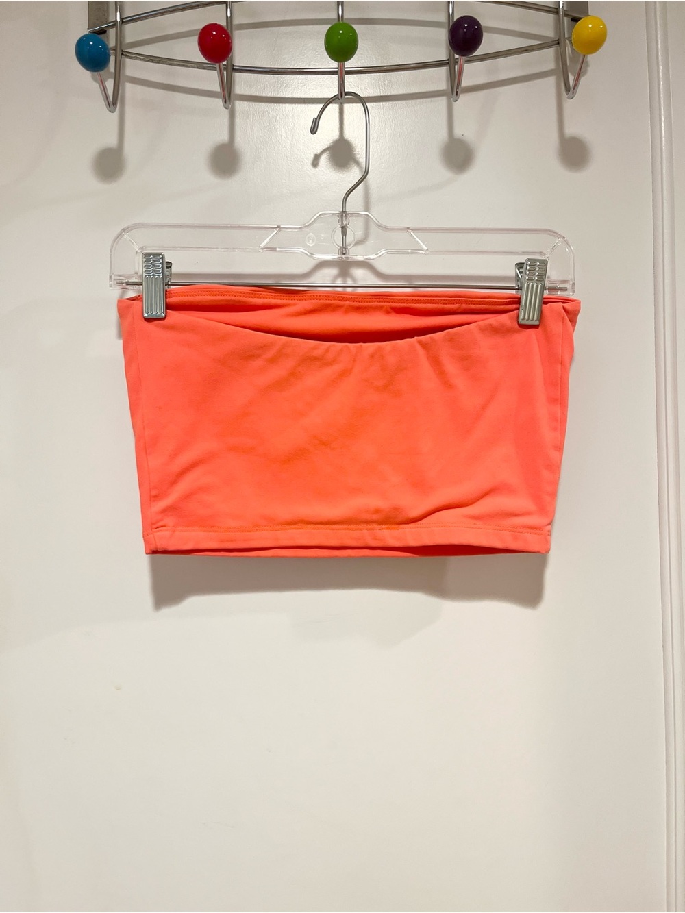 Susana Monaco Crop Tube Top Lava Small Vista Neon Orange - Picture 5 of 8